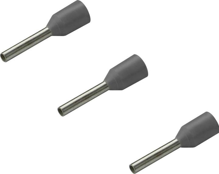 Produktbild Rittal Aderendhülse 1 x 0.75 mm² x 8 mm Teilisoliert Grau 4050.743 500 St.
