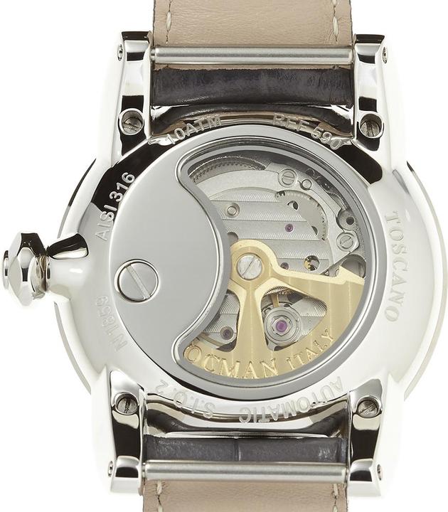 Produktbild Locman Italy Unisexuhr Toscano Automatik grau Ref. 590 (Analoguhr, 41 mm)