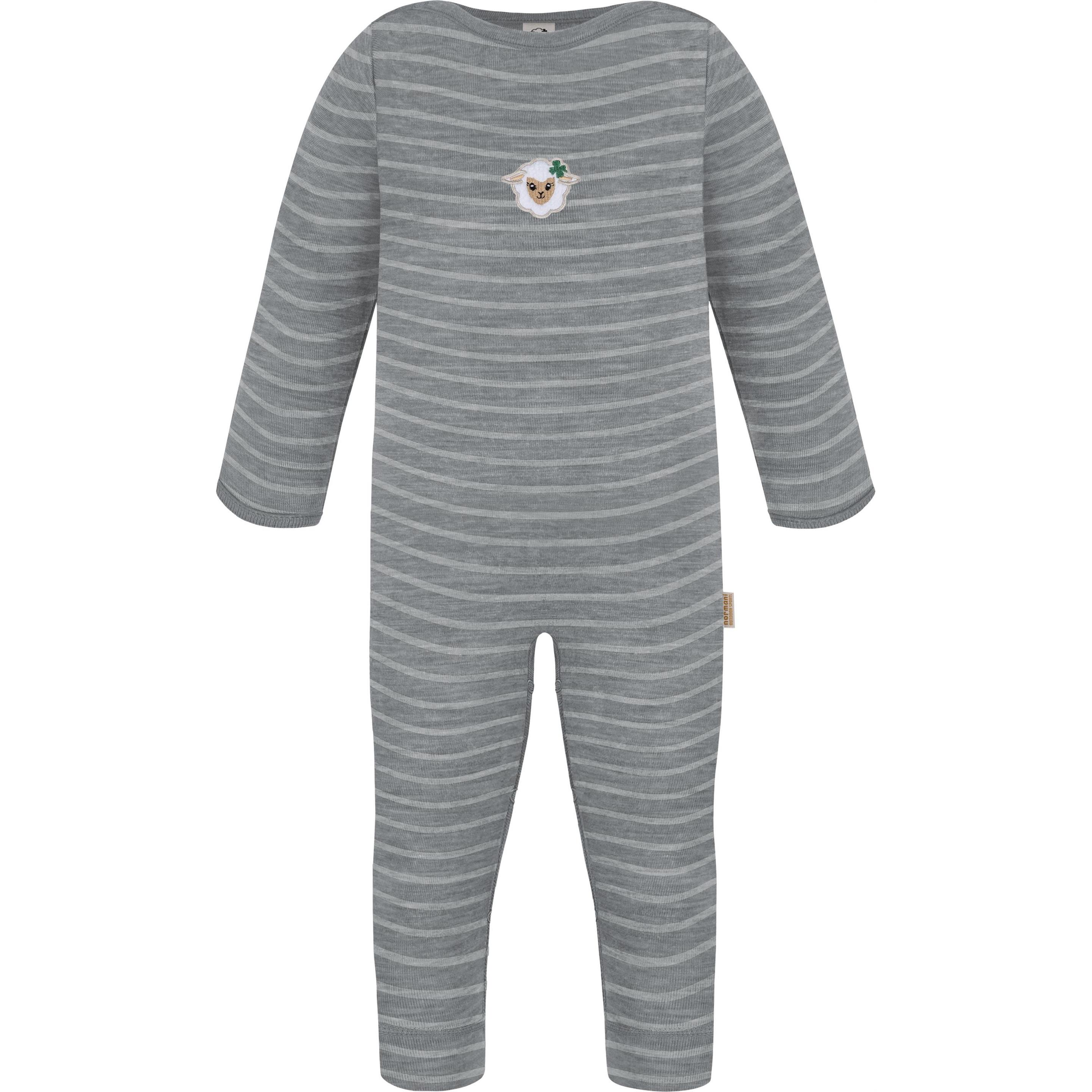 Normani, Herren, Strampler, Baby Merino Strampler „Tangoio" - 9597, Grau, (74)