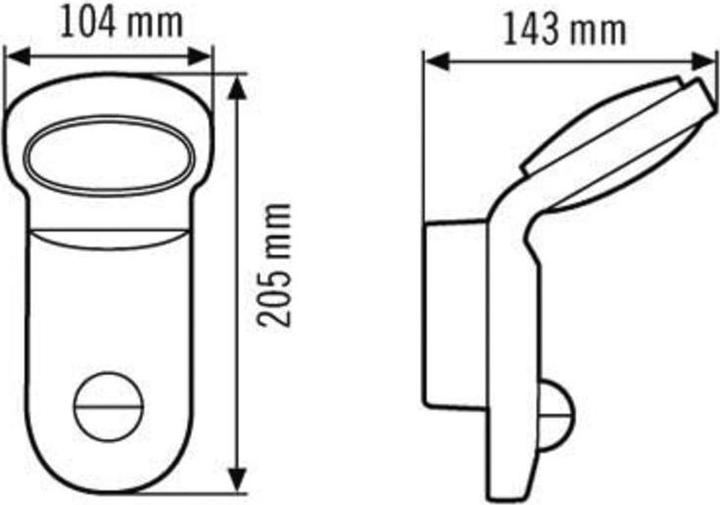 Produktbild Esylux LEDStrahler AOL 100 LED 5K sw (900 lm, IP55)