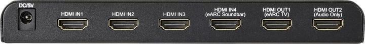 Immagine prodotto SpeaKa Professional SP-HDA-550 Switch HDMI a 4 porte ARC (Audio Return Channel) 409