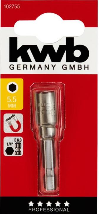 Produktbild kwb Steckschlüssel 5,5Mm, Magnet, E6.3 (5.5 mm)