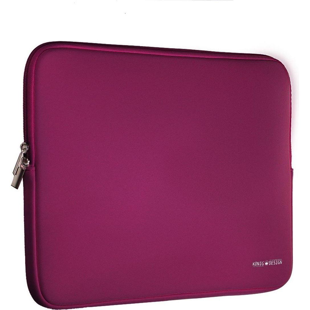 König Design Universal Notebooktasche 13 17 Zoll Tasche Hülle Laptop Notebook Case Cover (17"), Notebooktasche, Rot