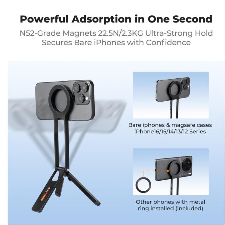 Actual product image K&F Concept Magnetic Phone Tripod Stand