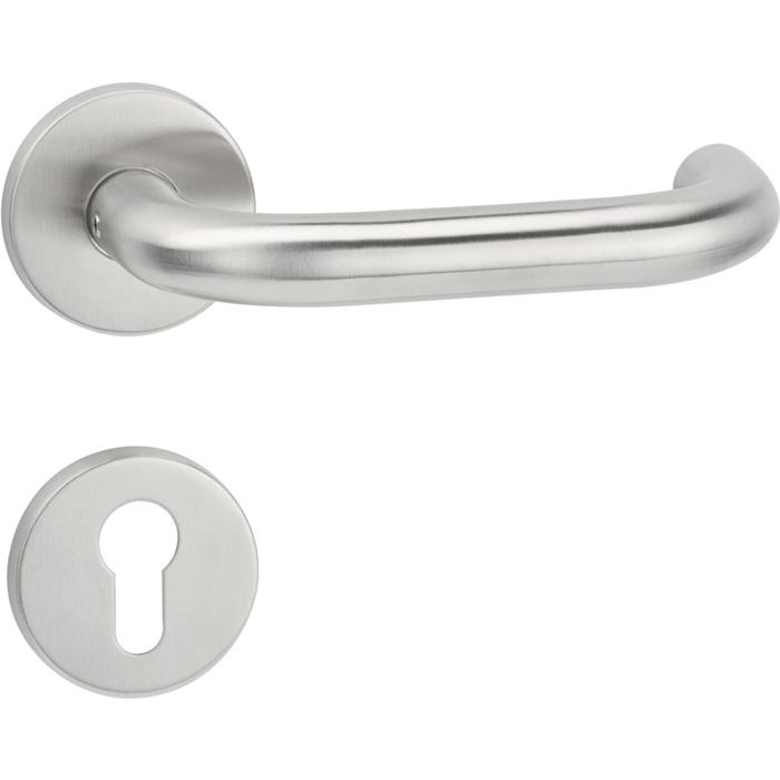 Hermat, Türgriff + Fenstergriff, FS-Garnitur Basic 2 VA 63 D/D TS 40âˆ’58mm PZ rd DIN L/R (Türgarnitur)