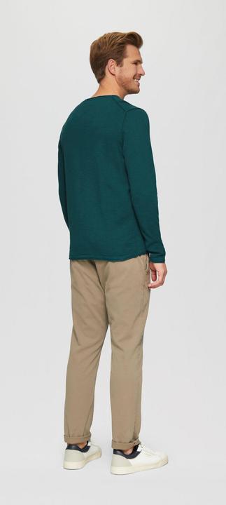 Image du produit S.Oliver Strickpullover Strickpullover mit Flammgarnstruktur und Rollsaum-Details (S)