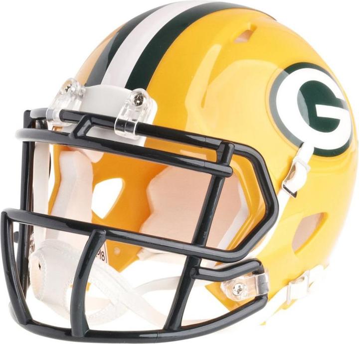 Riddell Mini Football Helm NFL Speed Green Bay Packers