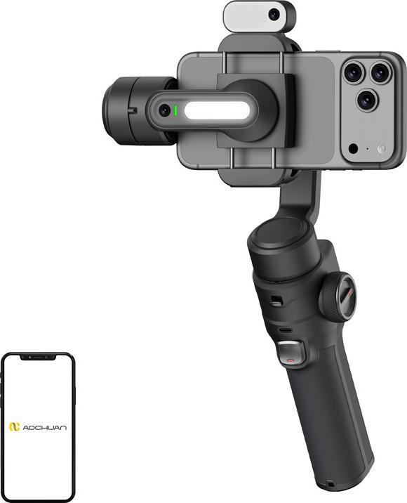 Produktbild Hohem AOCHUAN S3 Gimbal mit KI-Sensor (schwarz)