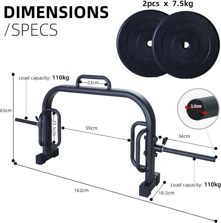 Produktbild CCLife Hex Bar Trap für Kniebeugen und Kreuzheben