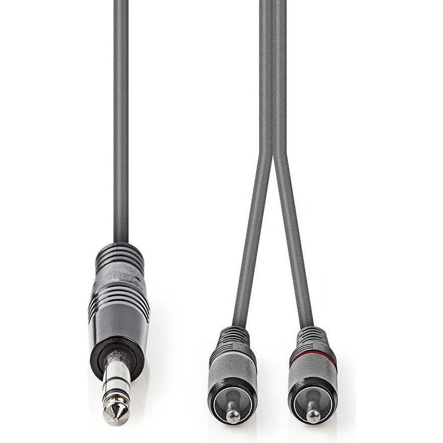 Thumbnail - Nedis Audiokabel Stereo 6.35 mm Male - 2X RCA Male (3 m), Audio Kabel