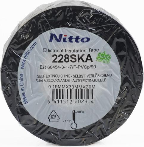 Image du produit Nitto Ruban isolant électrique 228 SKA, 30 mm x 20 m, noir (30 mm)