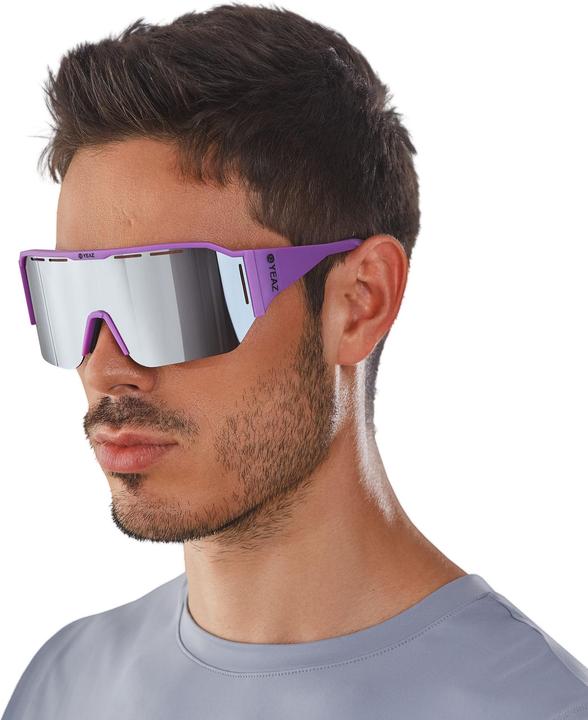 Produktbild Yeaz SUNVIBE Sport goggles matt purple / mirror silver (Lila, Silber)