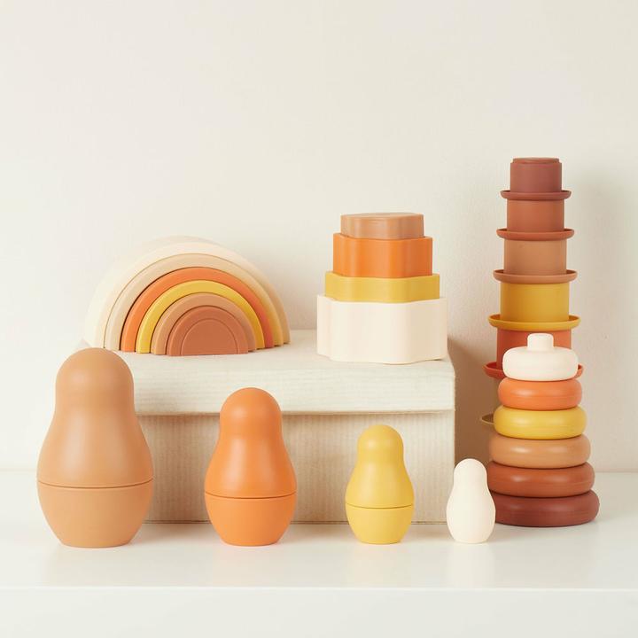 Image du produit Bieco Jouets à empiler Matriochkas en silicone Chocolate Bliss