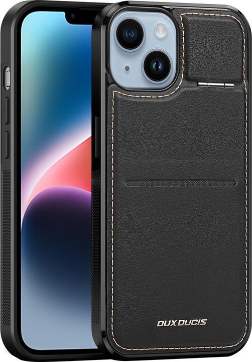Produktbild Dux Ducis 3 in 1 Case for iPhone 14 Plus with MagSafe Wallet RFID Blocking Stand Rafi Mag - Black (Apple iPhone 14 Plus)