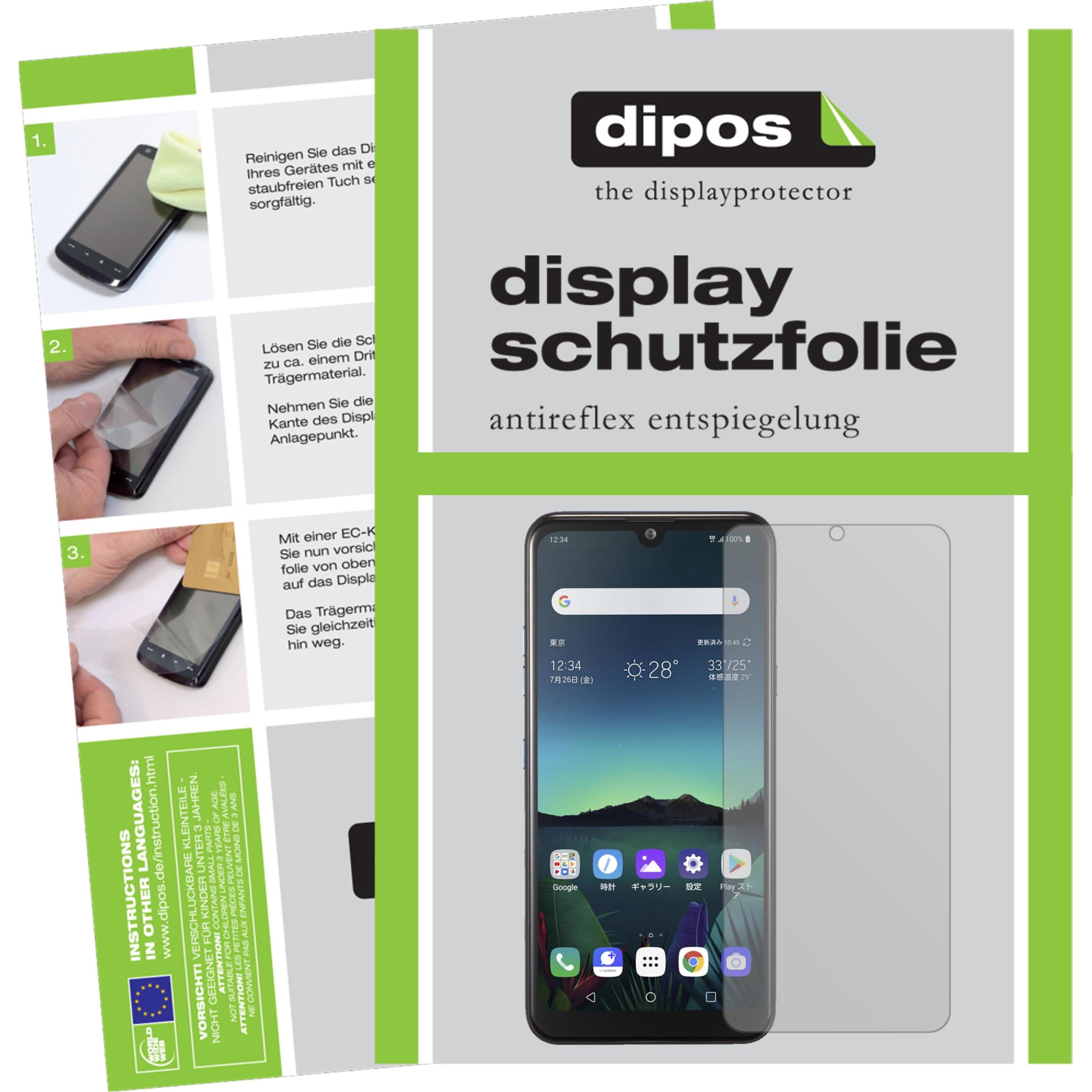 Dipos Displayschutzfolie Antireflex (1 Stück, LG K50), Smartphone Schutzfolie, Transparent