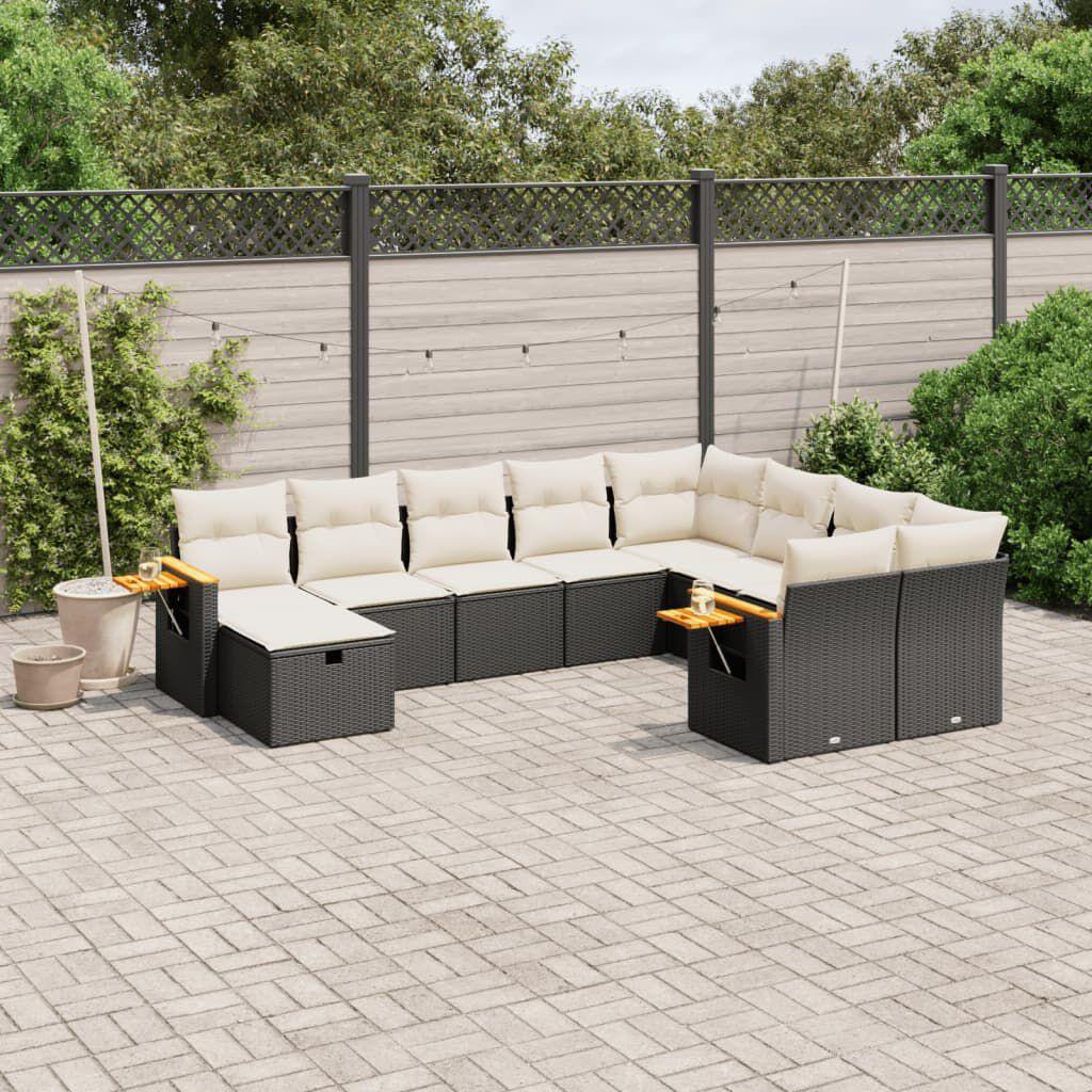 Thumbnail - VidaXL, Gartenlounge, 10-tlg. Garten-Lounge-Set mit Kissen