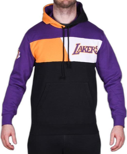 Immagine prodotto Mitchell & Ness Felpa pile con cappuccio Los Angeles Lakers NBA Color Blocked (S)