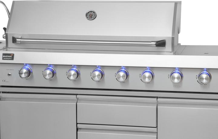 Actual product image Mustang Ametist Gas Grill / Summer Kitchen, 6 + 2 Burners