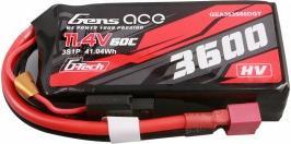 Actual product image Gens Ace G-Tech 3600mAh 11.4V 3S1P 60C High Voltage Lipo Battery Pack with T-plug (11.40 V, 3600 mAh)