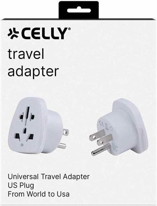 Image du produit Celly - TRAVELADAPTERUS - Universal Travel Adapter with US Plug