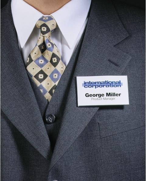Actual product image Durable Name badges with magnet