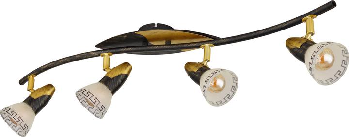 Globo Projecteur NOVARA, patiné or, 5449-4 (E14)