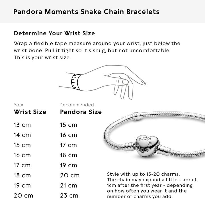 Immagine prodotto Pandora Bracciale con chiusura a cuore (19 cm, Argento)