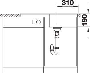Image du produit Blanco SONA 5 S (Evier encastré, 86 cm, 50 cm)