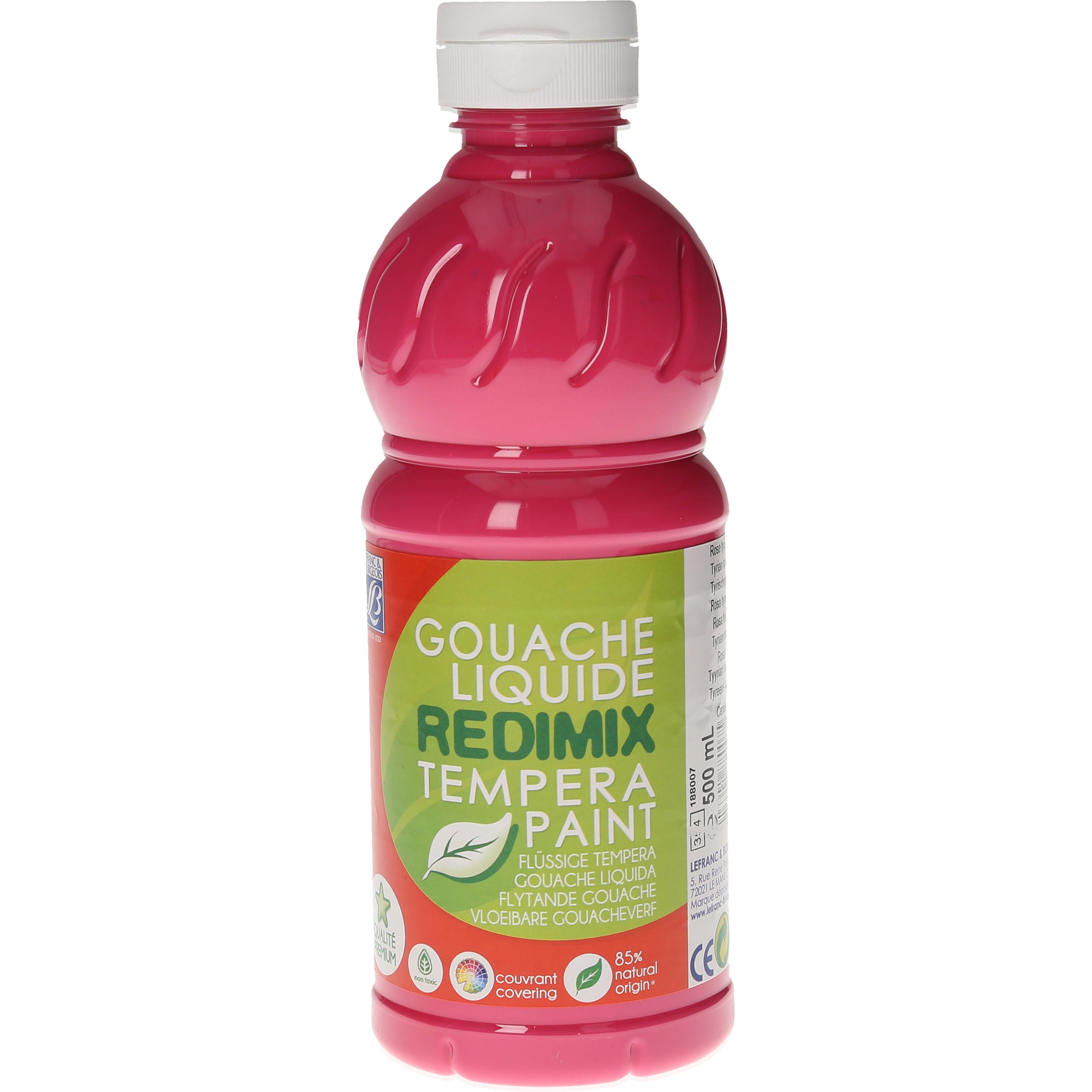 Lefranc & Bourgeois, Künstlerfarbe + Bastelfarbe, C&C Gouache Redimix (Pink, 500 ml)