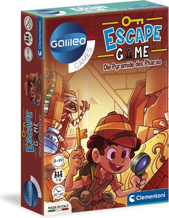 Actual product image Clementoni Galileo Escape The Pyramid of the Pharaoh (German)