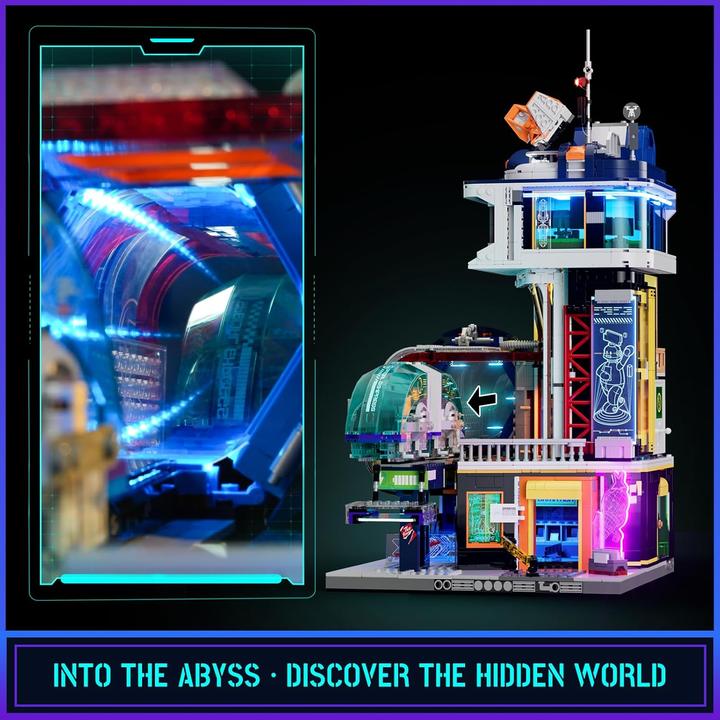 Produktbild Lumibricks Cyberpunk Floating Train Station