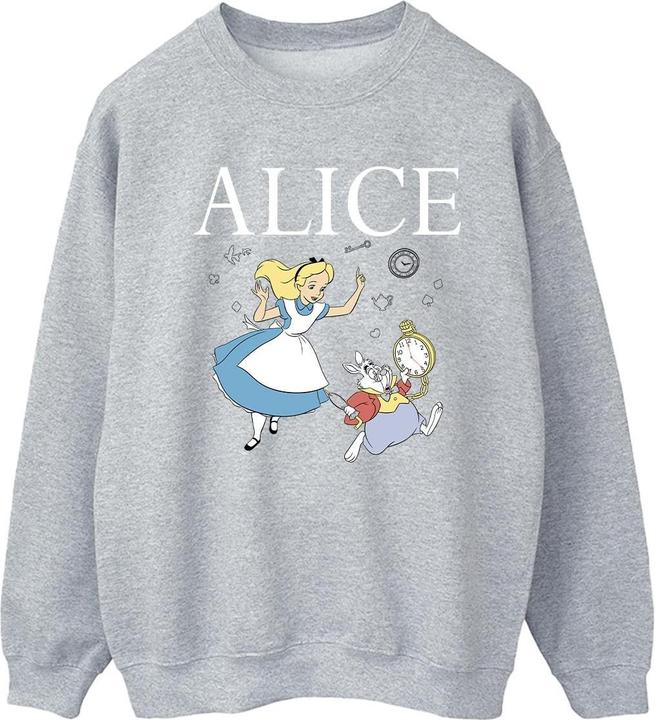 Produktbild Disney Alice im Wunderland Folgen Sie dem Kaninchen Sweatshirt (XXL)