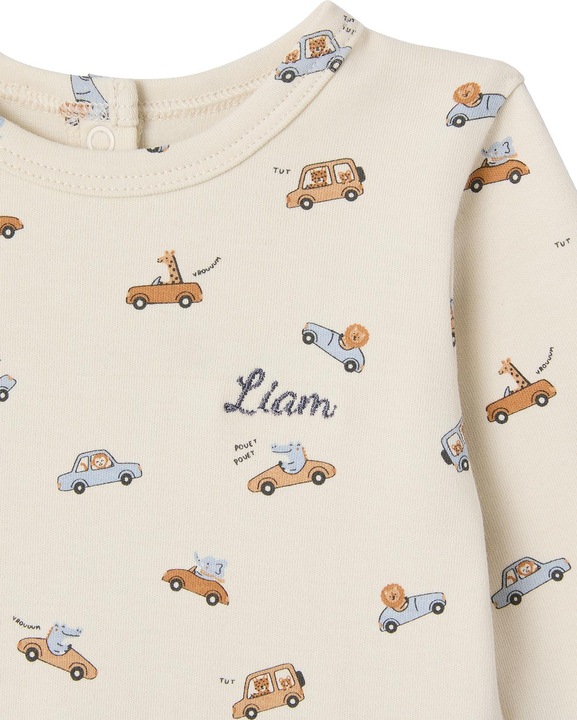 Produktbild Vertbaudet Bio-Kollektion: Baby Strampler mit Autos (62)