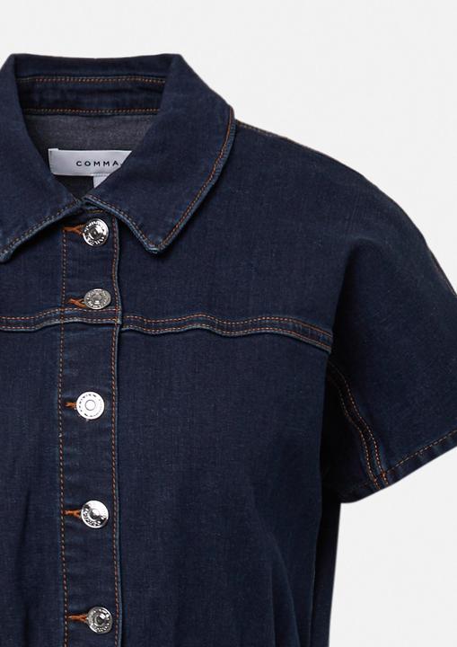 Image du produit Comma Kleid Tailliertes Kleid aus elastischem Denim (40)