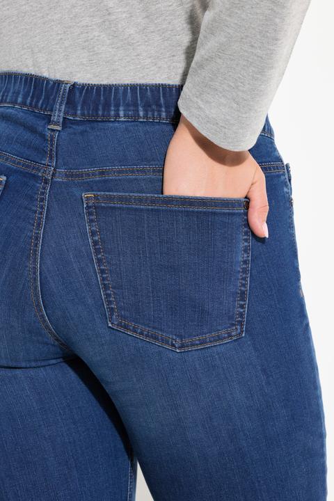Produktbild Ulla Popken Bootcut-Jeans Marie, weites Bein, 5-Pocket-Schnitt (50)