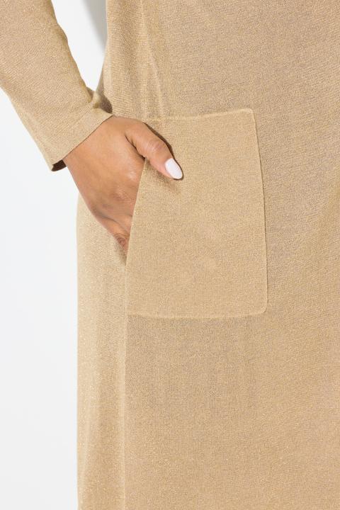 Immagine prodotto Ulla Popken Cardigan lungo e aperto con scollo a V e collo alto (54)