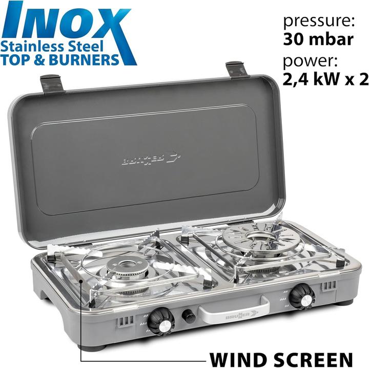 Produktbild Brunner Gaskocher Devil Kookmaster, 30 mbar, inkl. Grillplatten