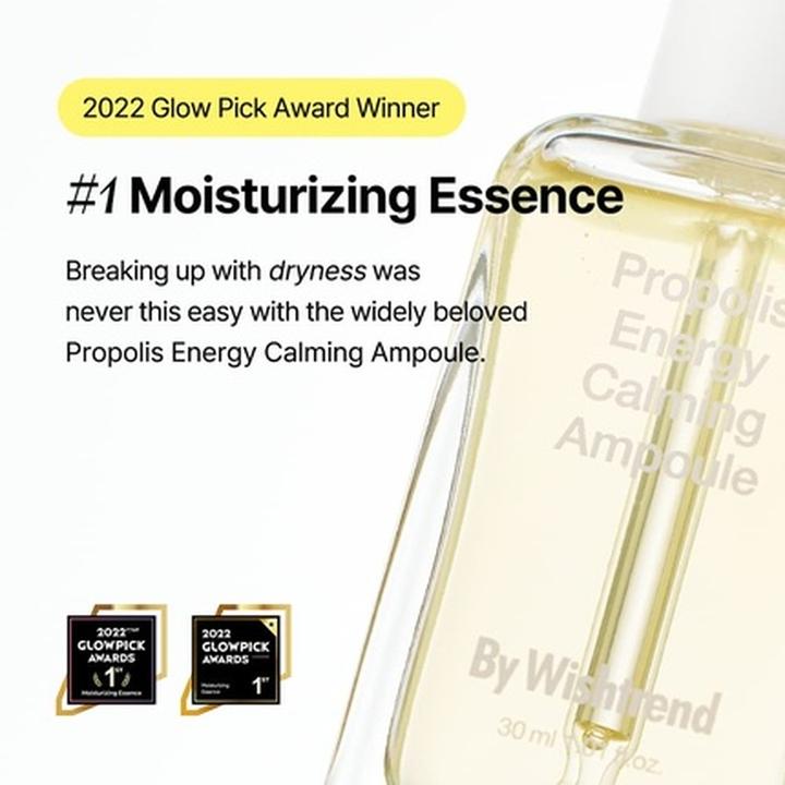 Actual product image Wishtrend BY Propolis Energy Calming Ampoule 30ml - Prevent Blemishes and Hydrate Skin (30 ml)