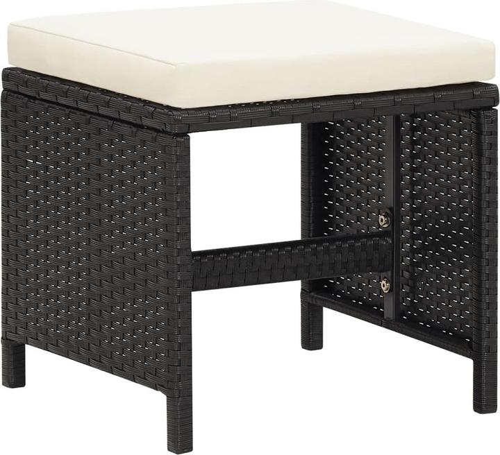 Produktbild vidaXL Gartenstuhl und Hocker