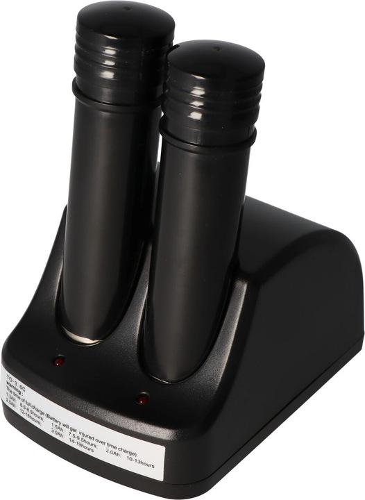 Actual product image AccuCell Charger for Black & Decker VersaPak VP100 and 2 pieces Verspak VP100 battery