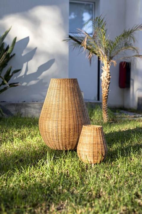 Produktbild Newgarden SAONA 70 LED Rattan Standleuchte 70cm kabellos + Steuerung Innen & Aussen IP65 (70 lm, IP65)