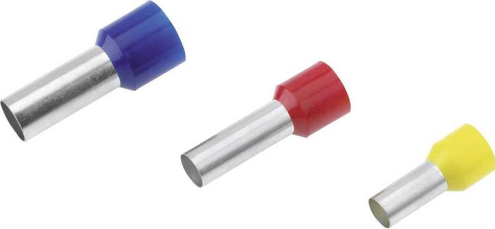 Actual product image Cimco Wire end ferrule 6 mm² 12 mm Partially insulated Yellow 18 2350 100 pcs.