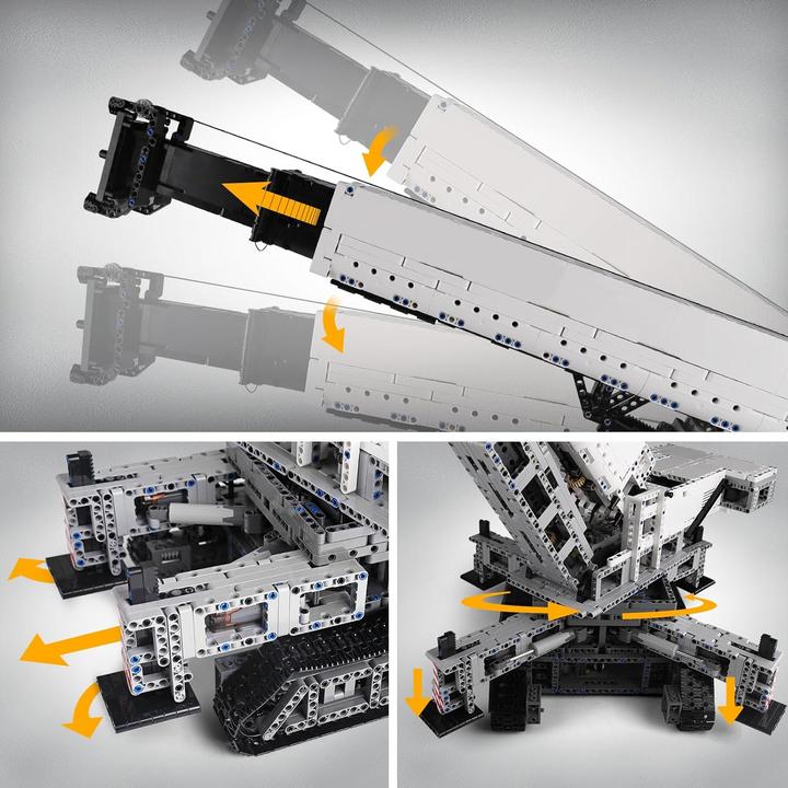 Actual product image Mould King Remote-controlled crawler crane
