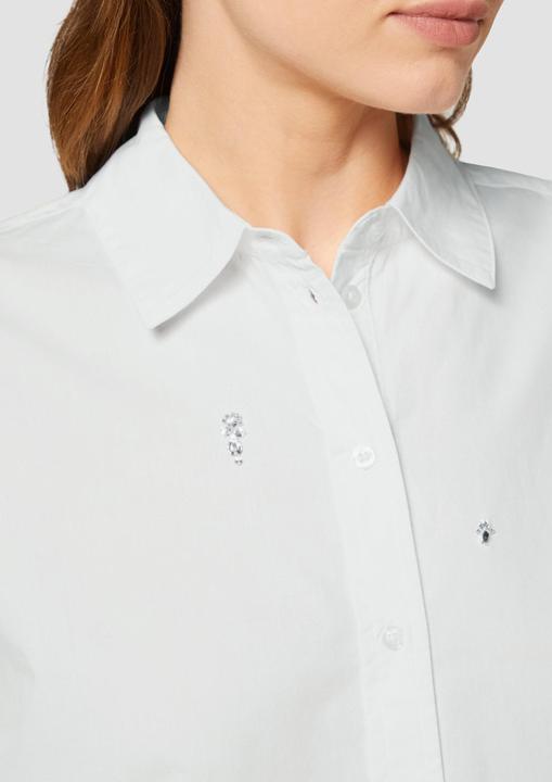 Image du produit S.Oliver Bluse Baumwollbluse mit Schmucksteinen (34)