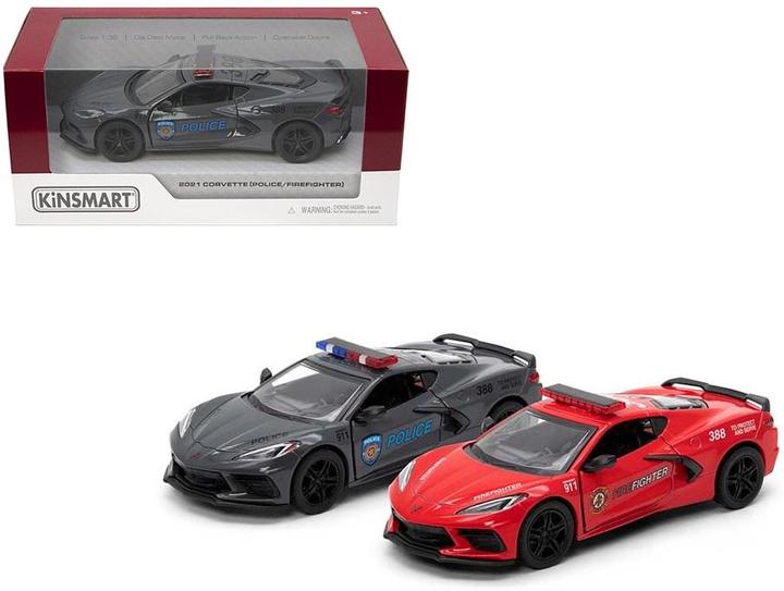 Trifox Corvette Polizei/Feuerwehr 1:36 MIX