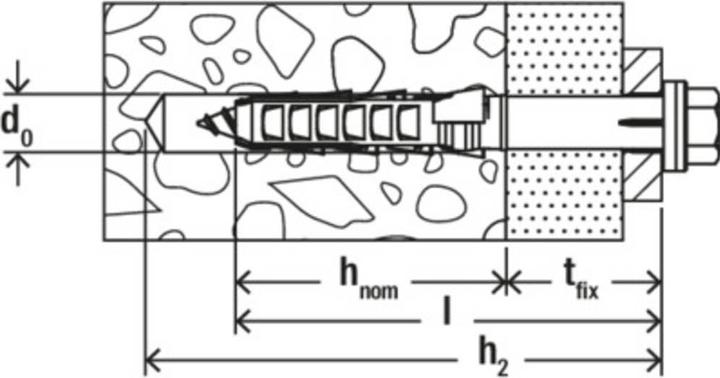 Produktbild Fischer Langschaftdübel SXR 10x120 SS K (4 Stk.)