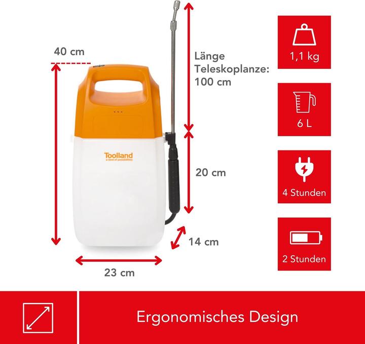 Produktbild Garden Lights Drucksprüher - Akkubetrieben - 6 L (6 l)