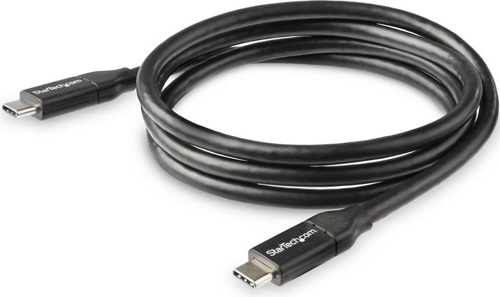 Image du produit StarTech Câble USB-C vers USB-C avec 5A Power Delivery - St/St - 1m - USB 2.0 - Certifié USB-IF - USB Ty... (1 m, USB 2.0, 5 W)