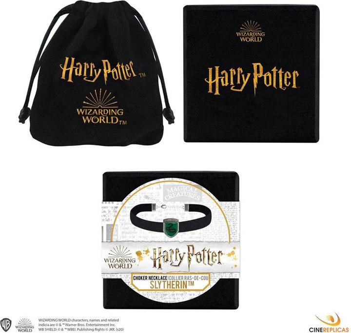 Actual product image Cinereplicas Harry Potter: Choker with Slytherin pendant