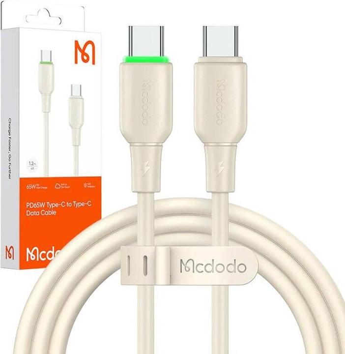 Produktbild Mcdodo Cable USB-C do USB-C CA-4770 65W 1.2m (beige) (1.20 m, 65 W)